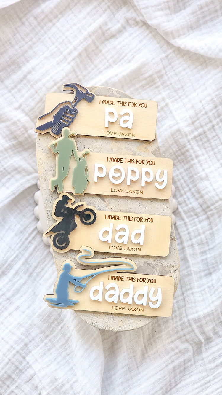 Look what I made artwork magnet - Father's Day