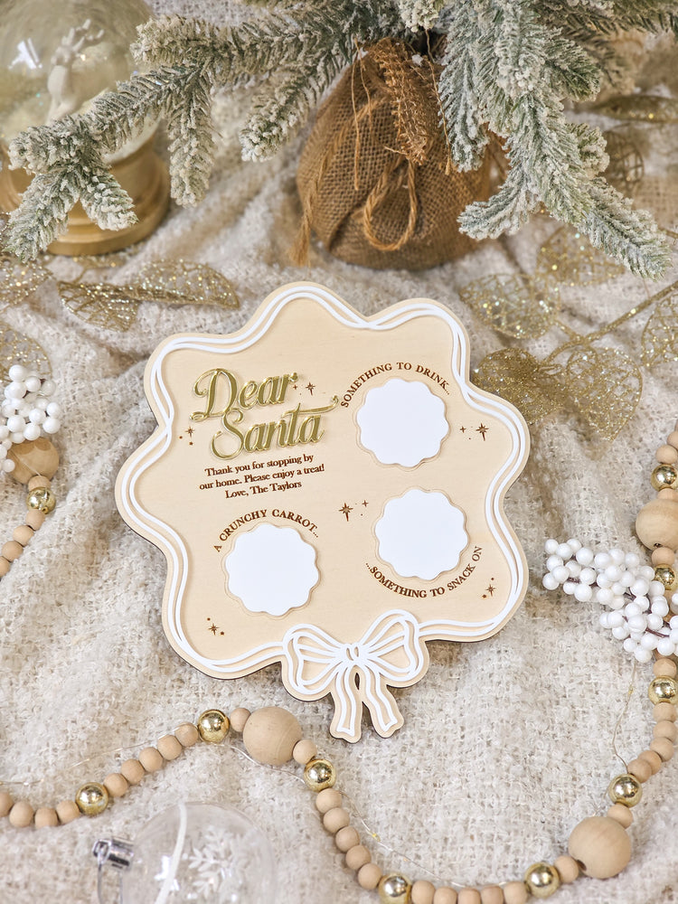 Scallop Bow Christmas Treat Tray