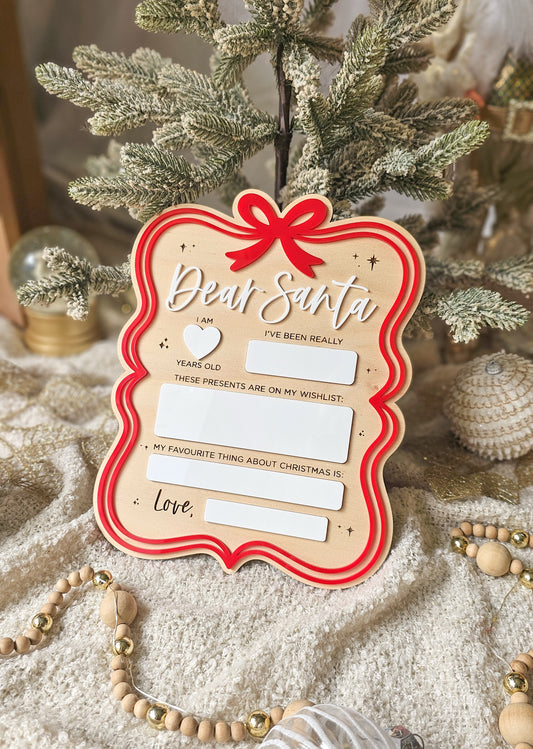 Dear Santa Reusable Board