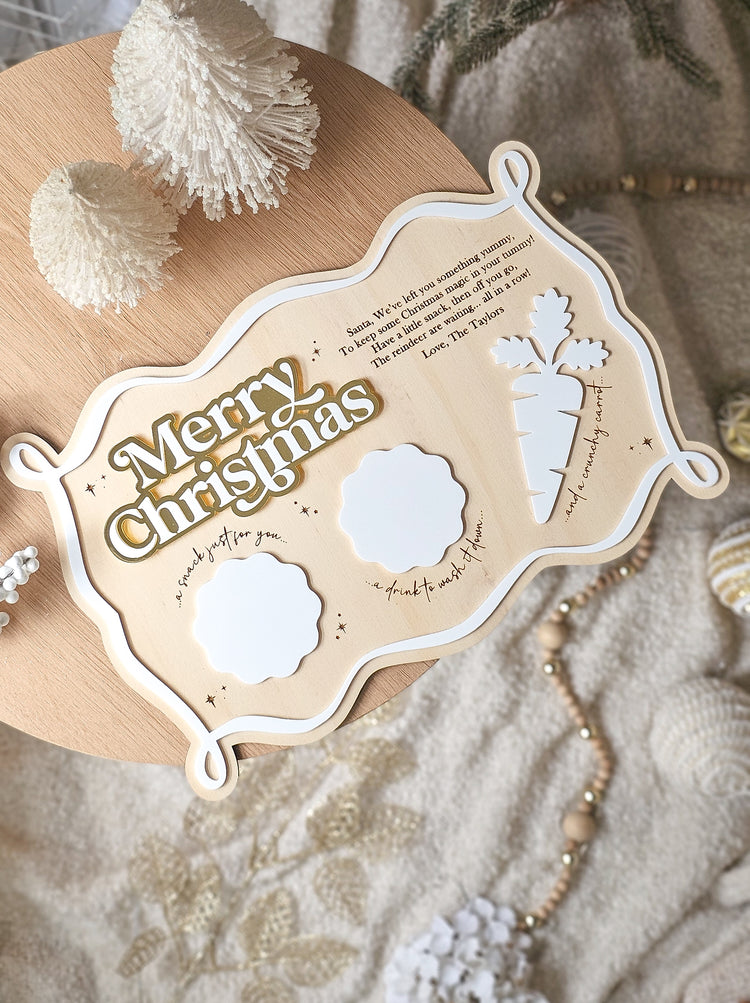 Scroll Christmas Treat Tray