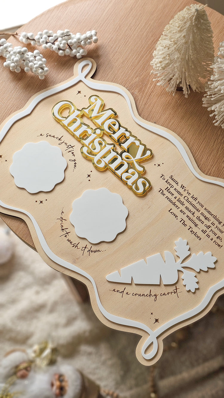 Scroll Christmas Treat Tray