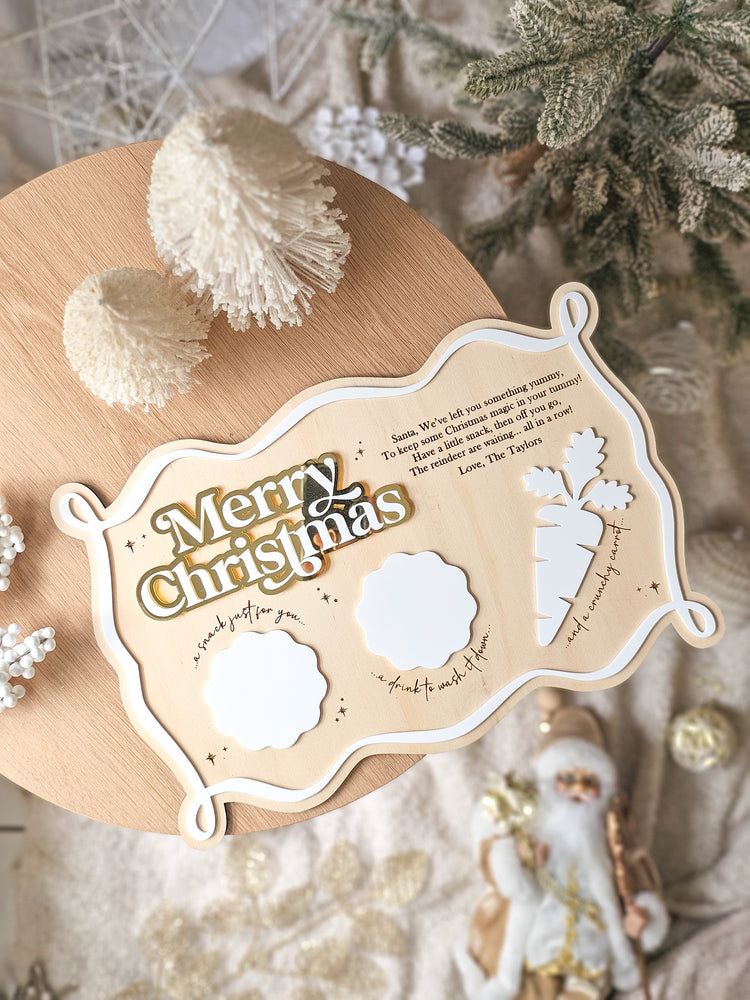Scroll Christmas Treat Tray
