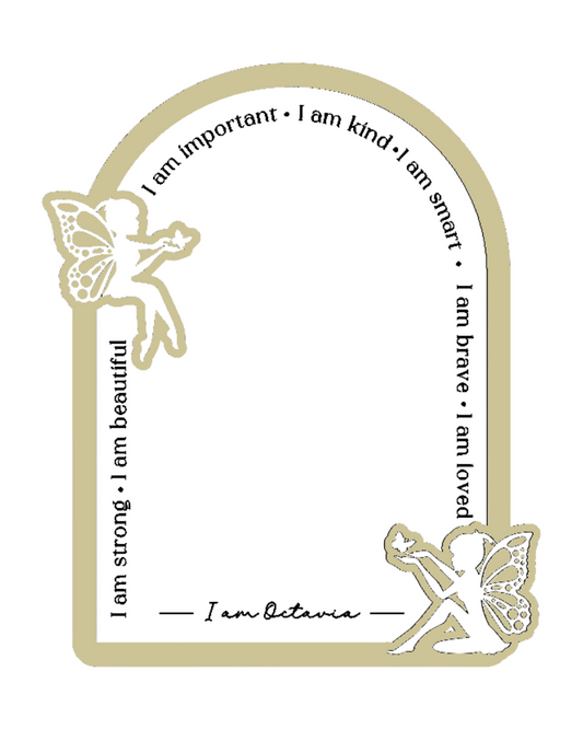 Personalised Daily Affirmation Mirror - Fairies