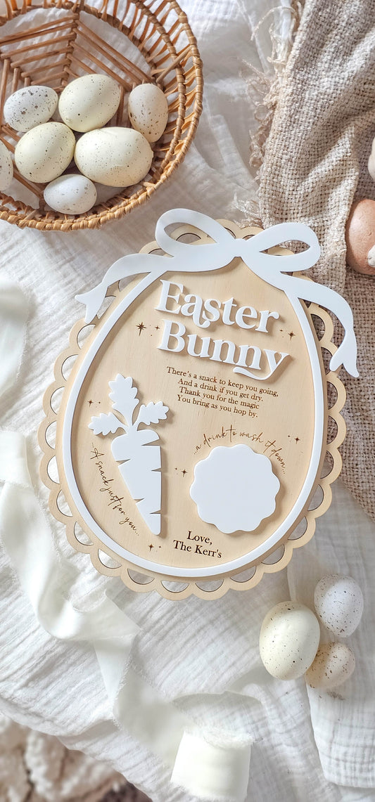 Vintage Easter Egg Treat Tray - Timber