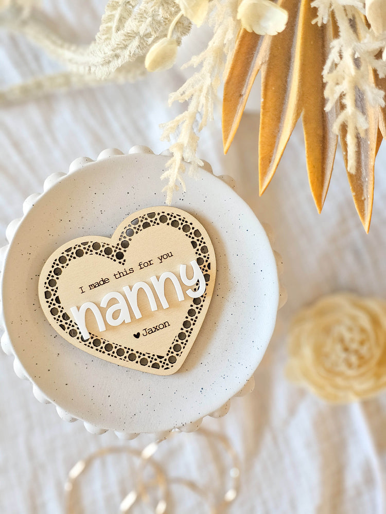 Rattan Timber Mother's Day Magnet