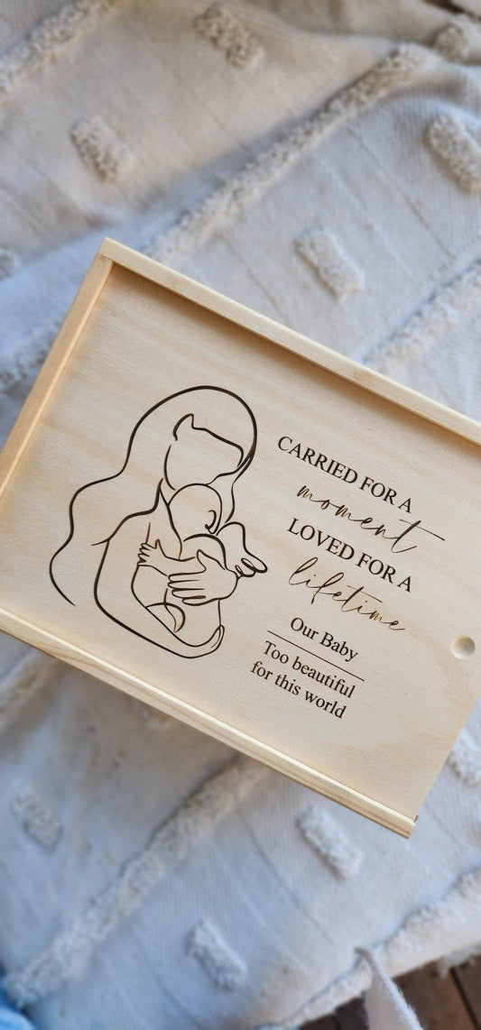 Carried for a moment, loved for a lifetime Keepsake Box - Large