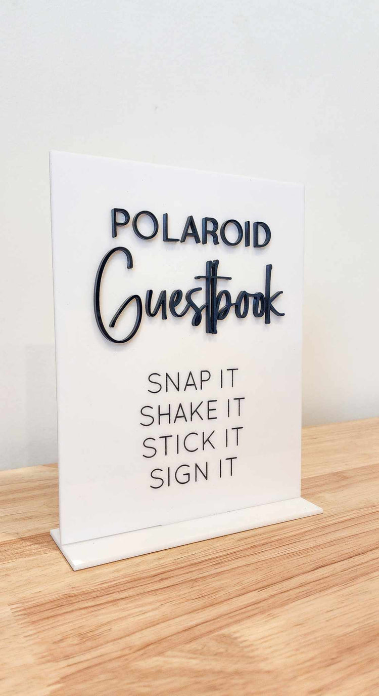 Polaroid Guestbook Sign