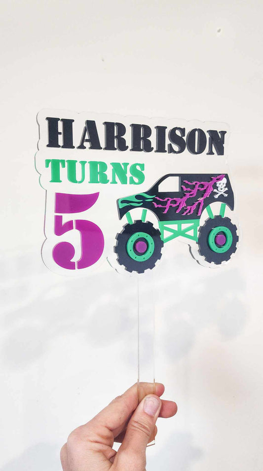 Monster Truck Cake Topper