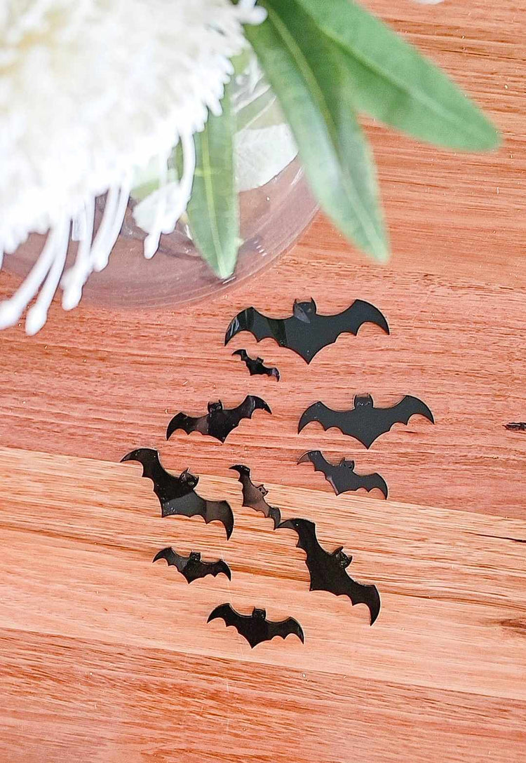 Small Acrylic Bat Decals - Halloween