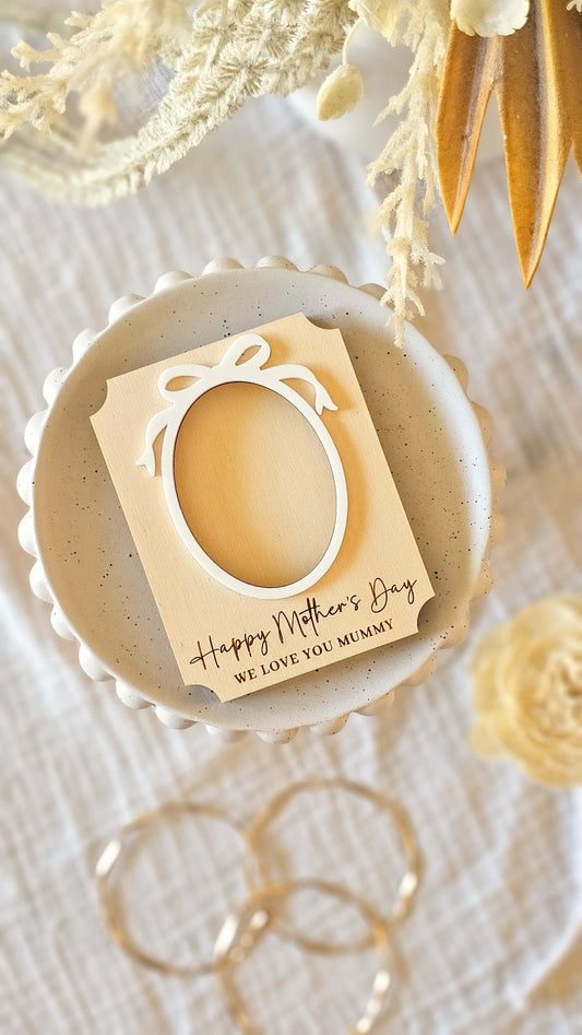 Fridge Photo Frame with Magnet | Bow Frame