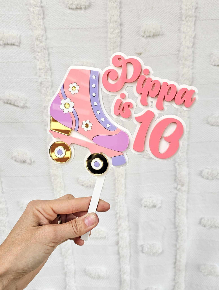 Roller skate Cake Topper