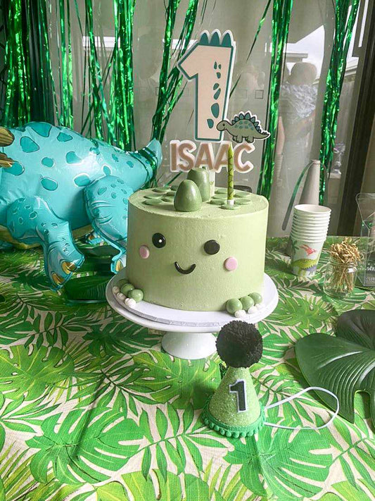 Dinosaur Number Cake Topper