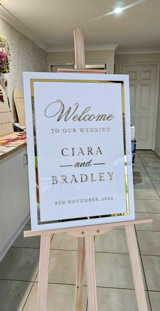 Welcome to the Wedding Day of - Wedding Sign