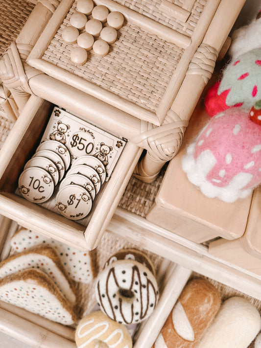 Children's play money set - Bear