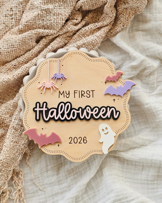 My first Halloween Plaque
