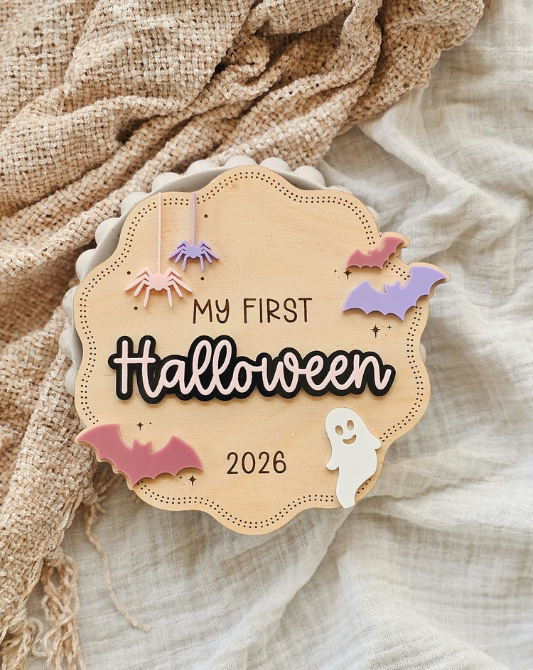 My first Halloween Plaque