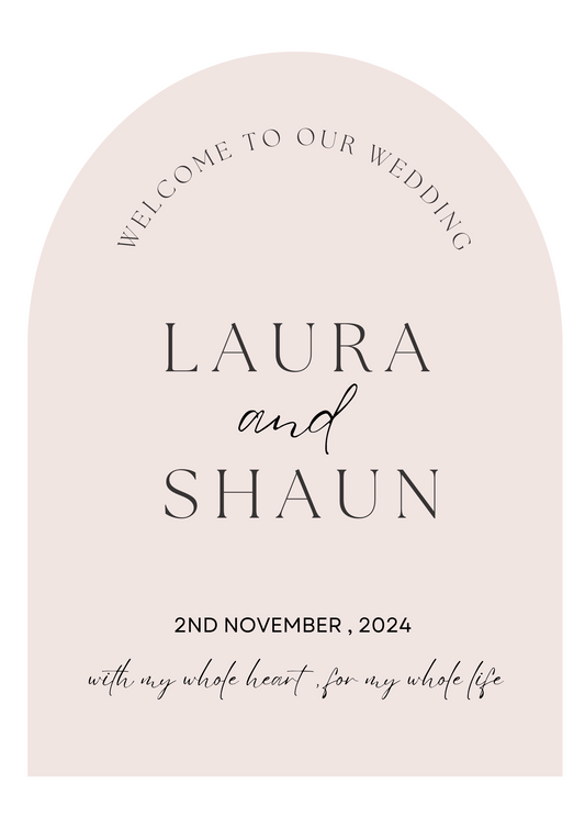 Welcome to our wedding - Wedding Sign