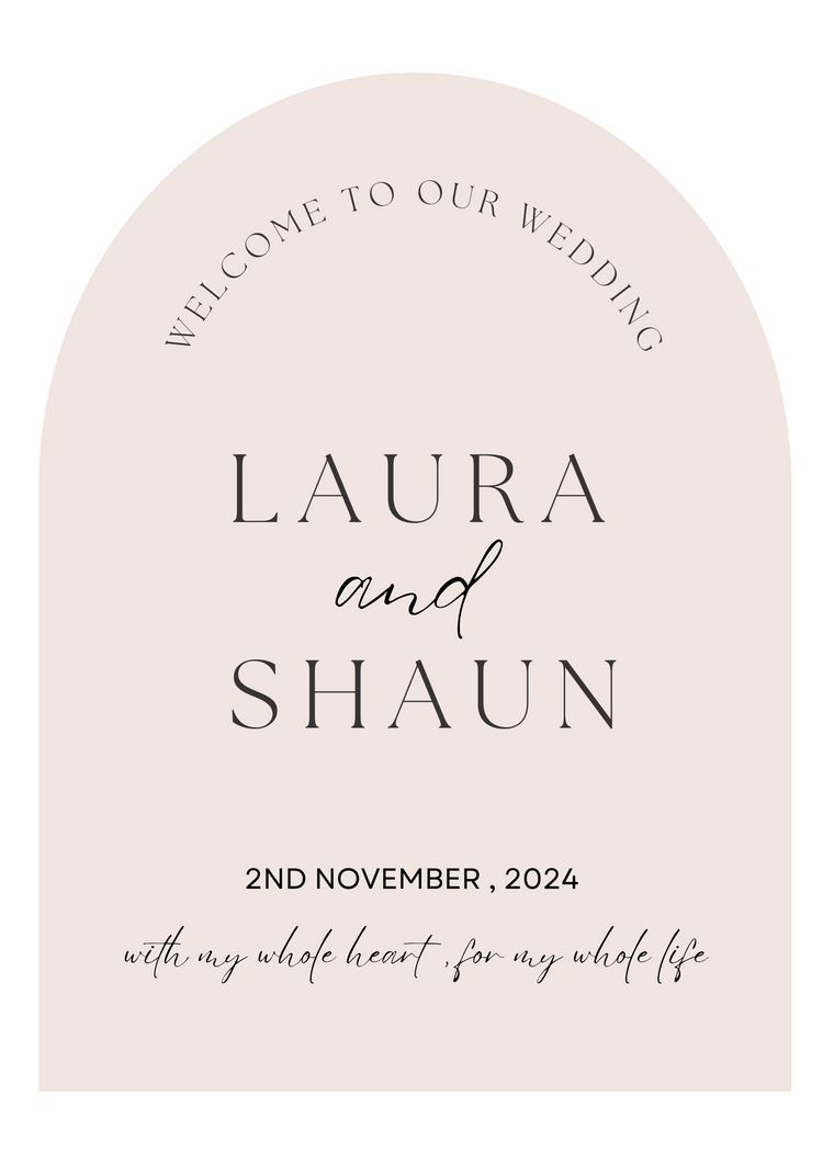 Welcome to our wedding - Wedding Sign