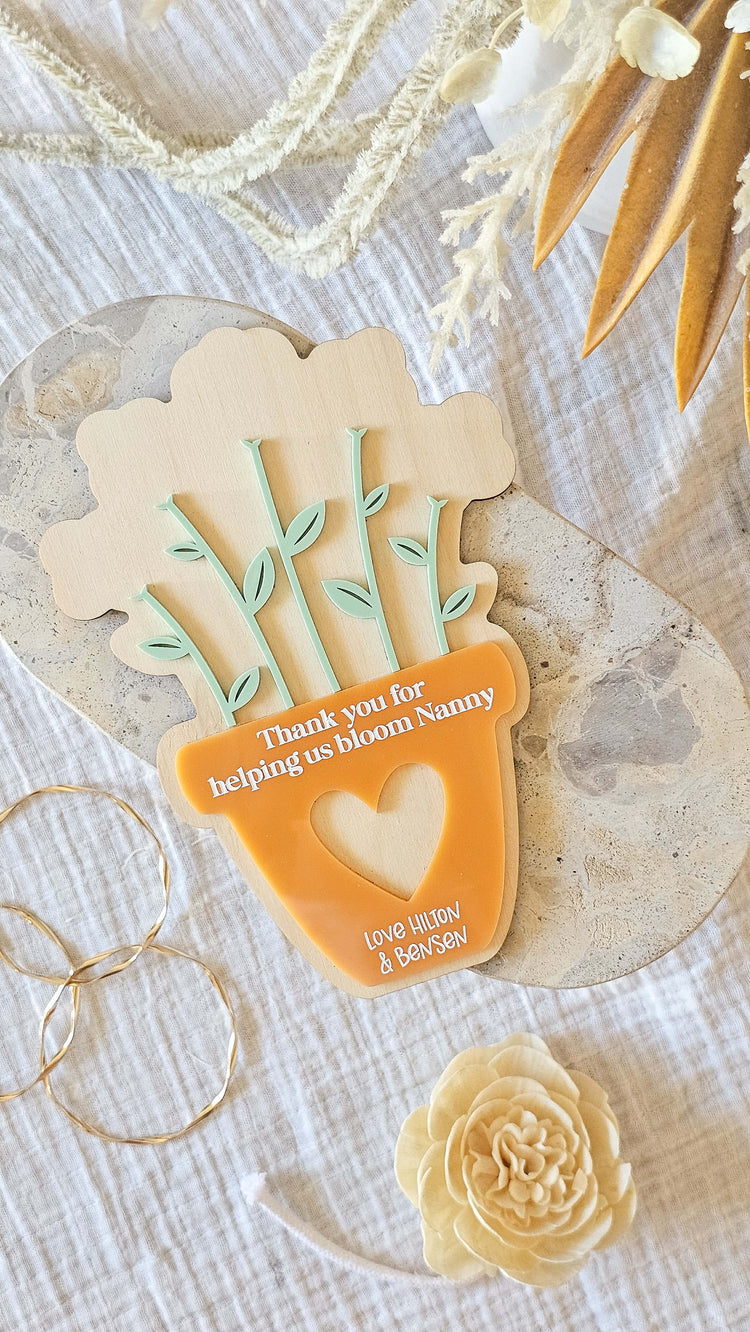 Mother's Day Fingerprint Board | Pot plant