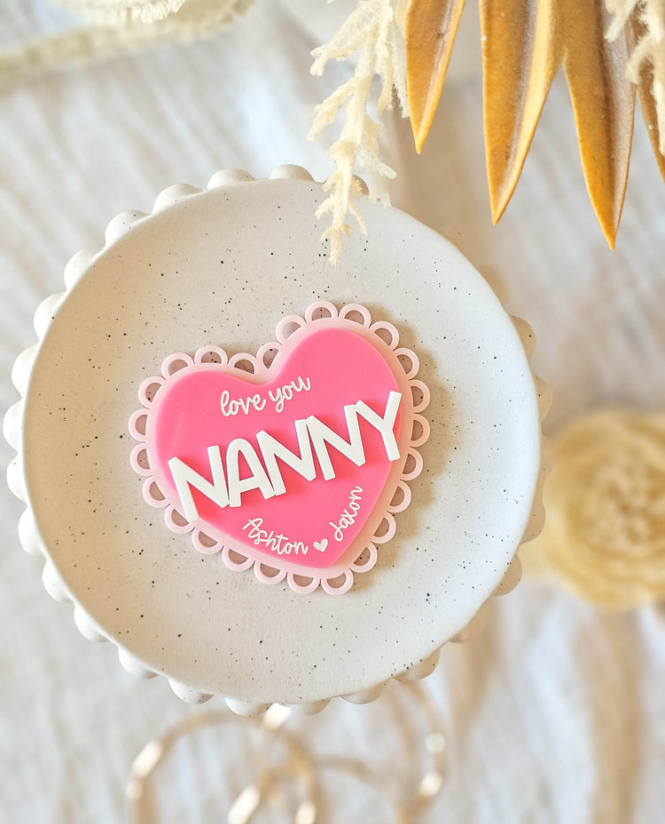 Scallop Heart Mother's Day Magnet
