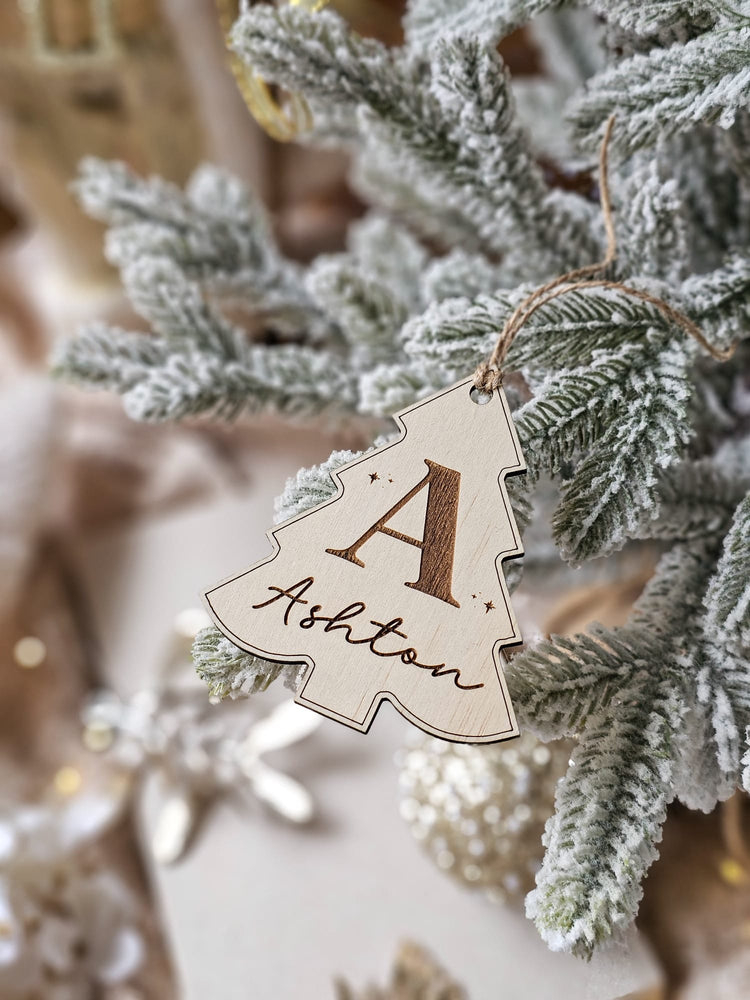 Personalised Christmas Tree Stocking Tag