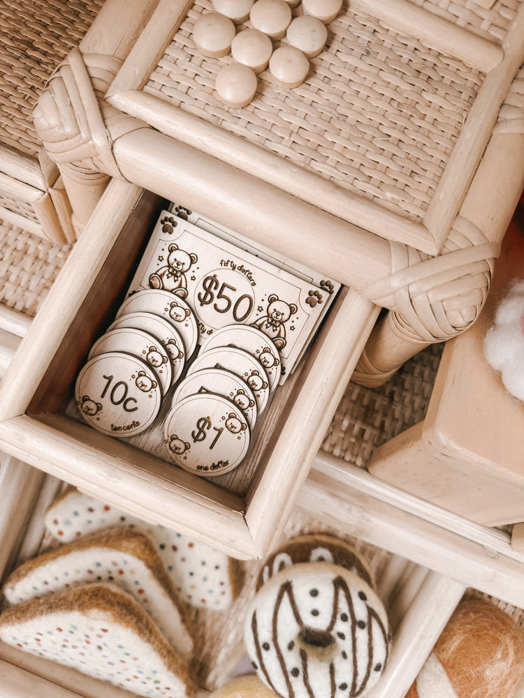 Children's play money set - Bear