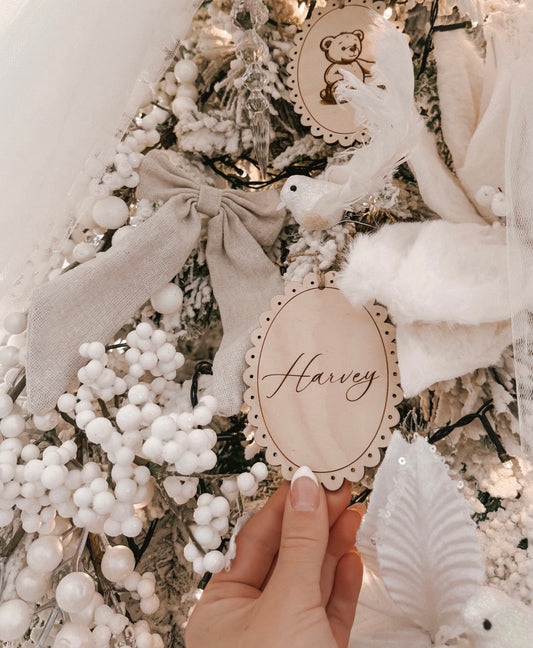 Vintage Personalised Christmas Ornament