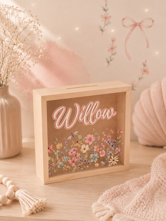 Money Box - Wildflower Design