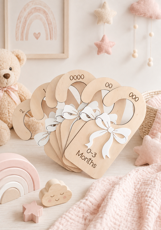 Wardrobe Clothes Divider - Acrylic Coquette Bow
