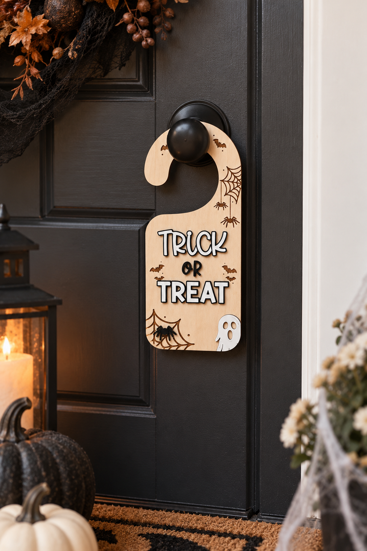 Trick or Treat Halloween Door Hanger