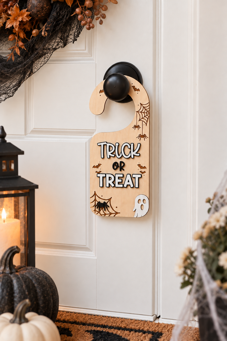 Trick or Treat Halloween Door Hanger