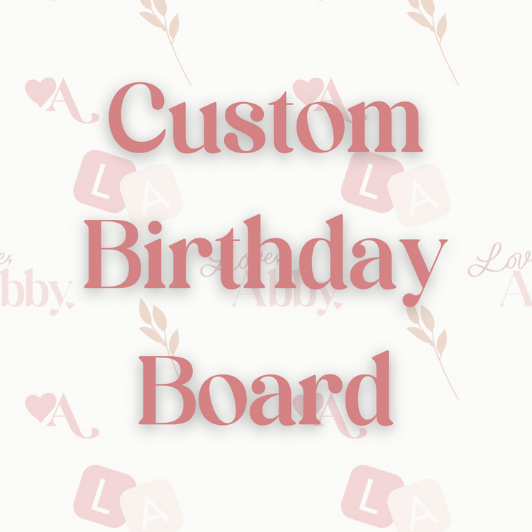 Custom Birthday Photo Board