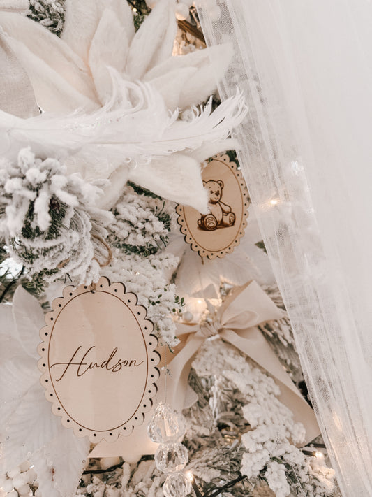 Vintage Personalised Christmas Ornament