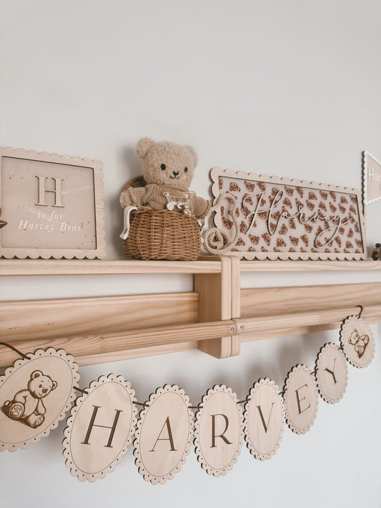 Personalised Vintage Scallop Bunting