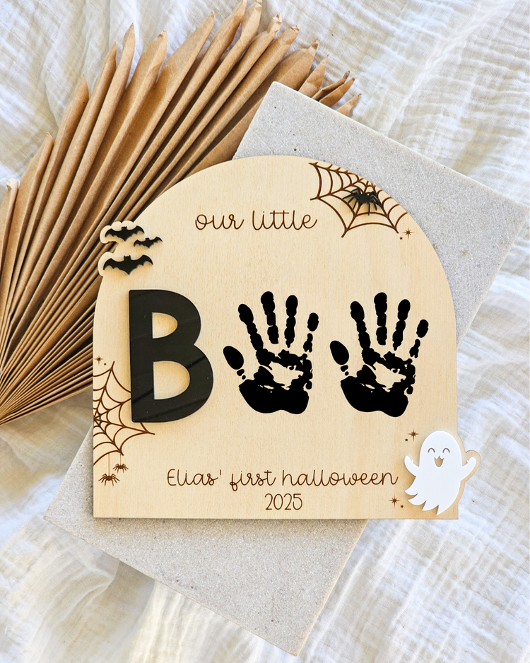 Our little boo - Halloween Plaque