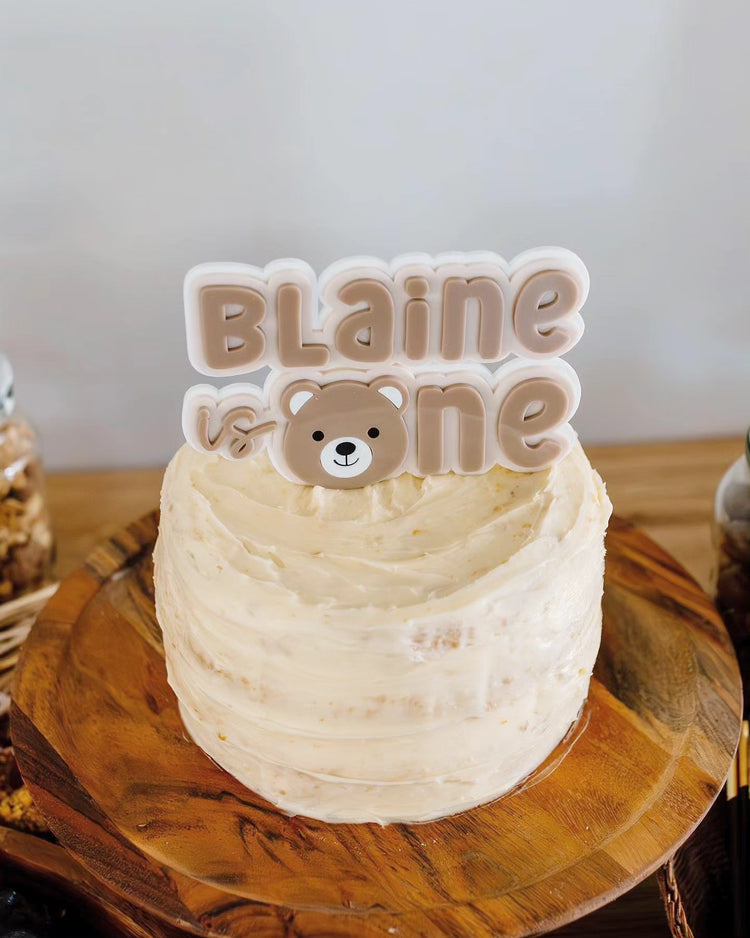 Baby Bear cake topper