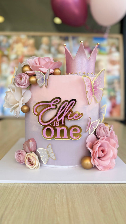 Personalised one cake topper