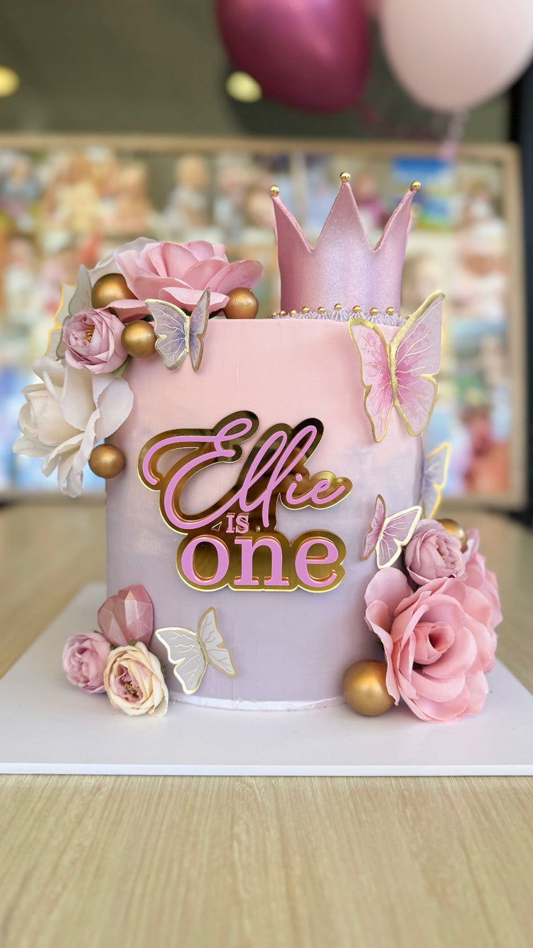 Personalised one cake topper