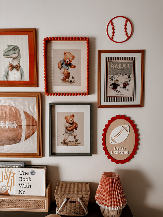 Vintage Sports Personalised Plaque