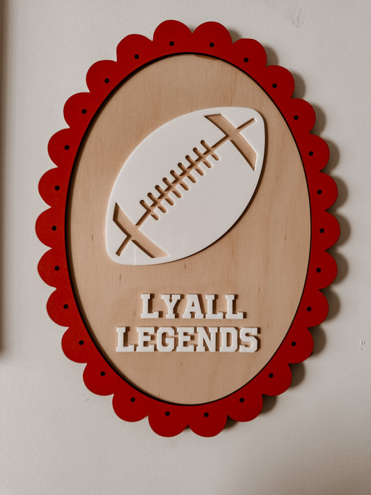 Vintage Sports Personalised Plaque
