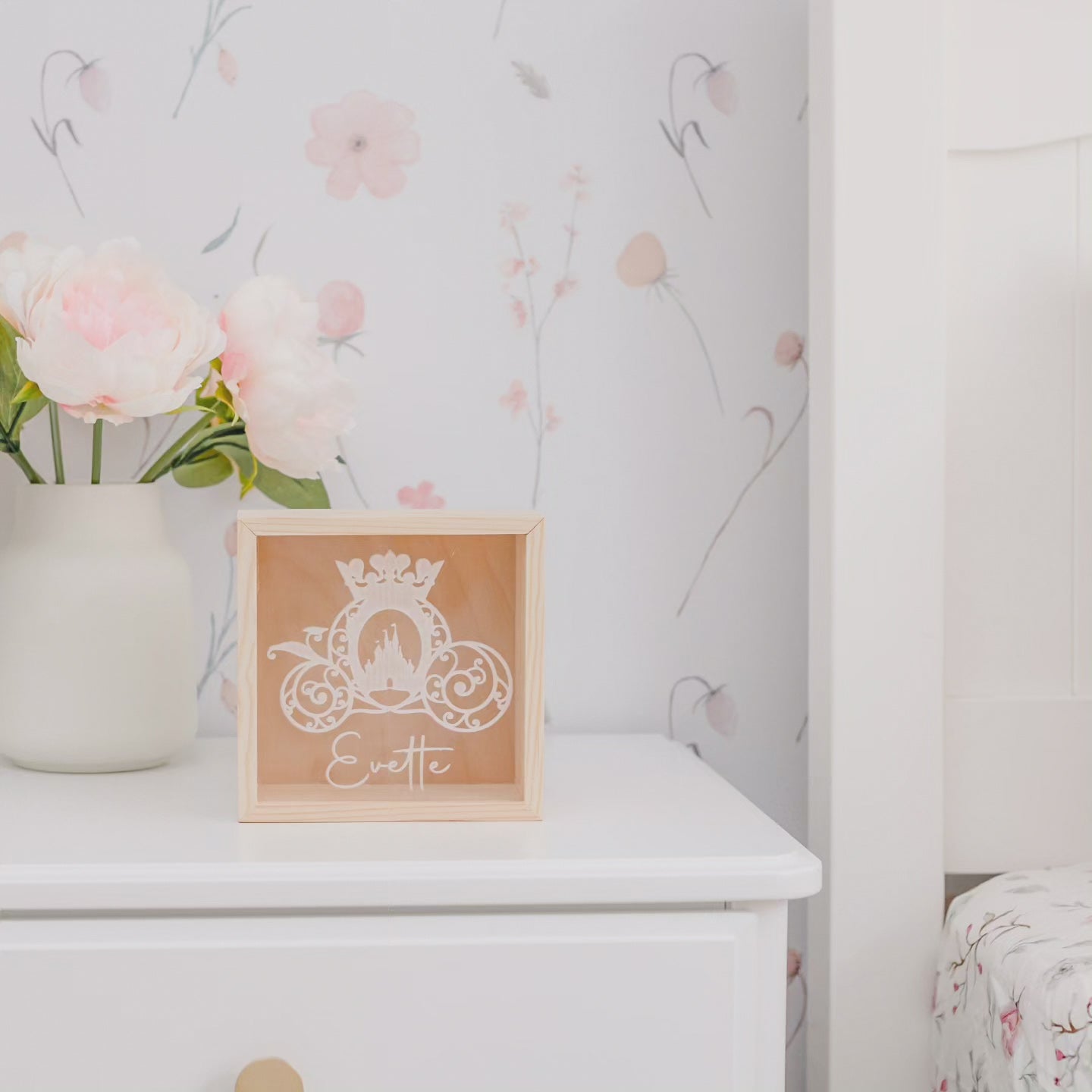 Timber money box - Princess carriage – Love, Abby