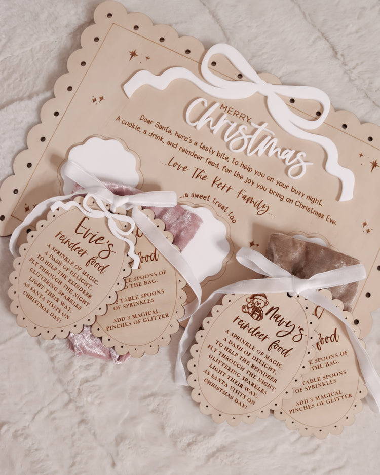 Vintage Reindeer Food Tags