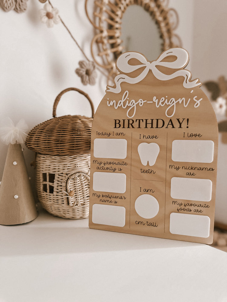 Birthday Board | Bow