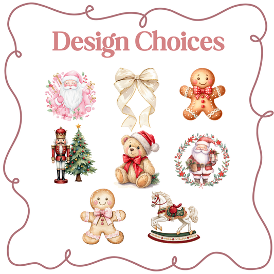 Vintage Christmas Ornament - Printed Designs