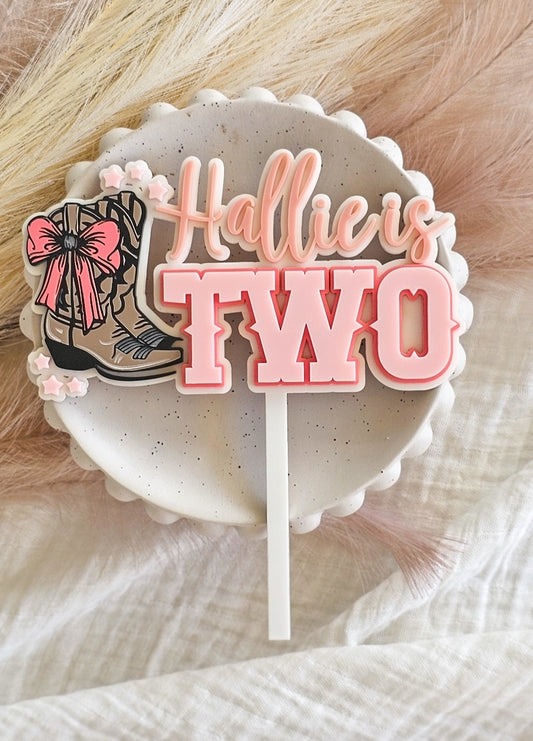 Western | Cowgirl | Cake topper