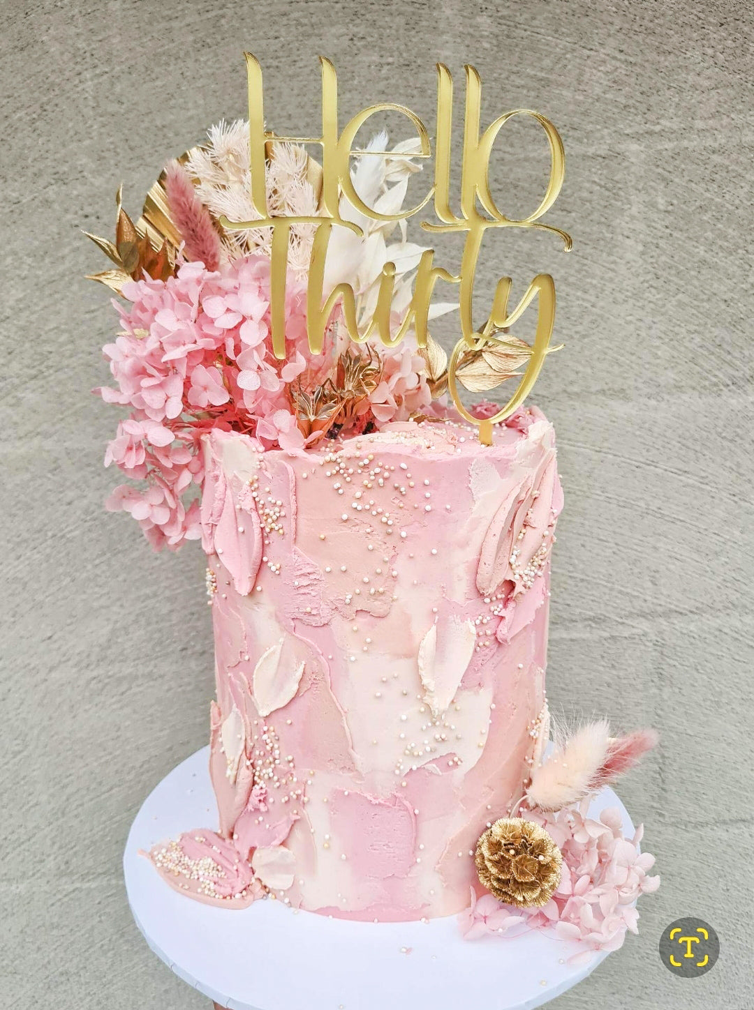 Hello Thirty Cake Topper – Love, Abby