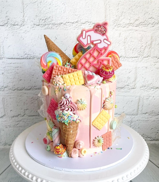 Icecream Number Cake Topper