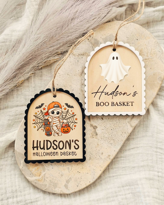 Arch Halloween Basket Tag | UV Printed Designs