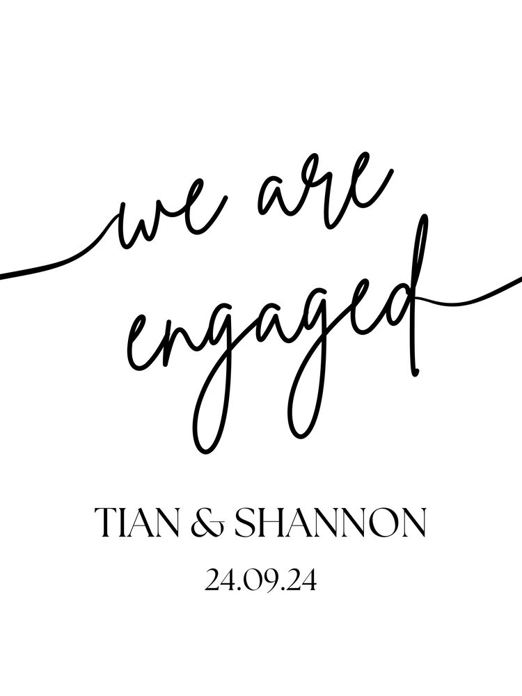 We are engaged