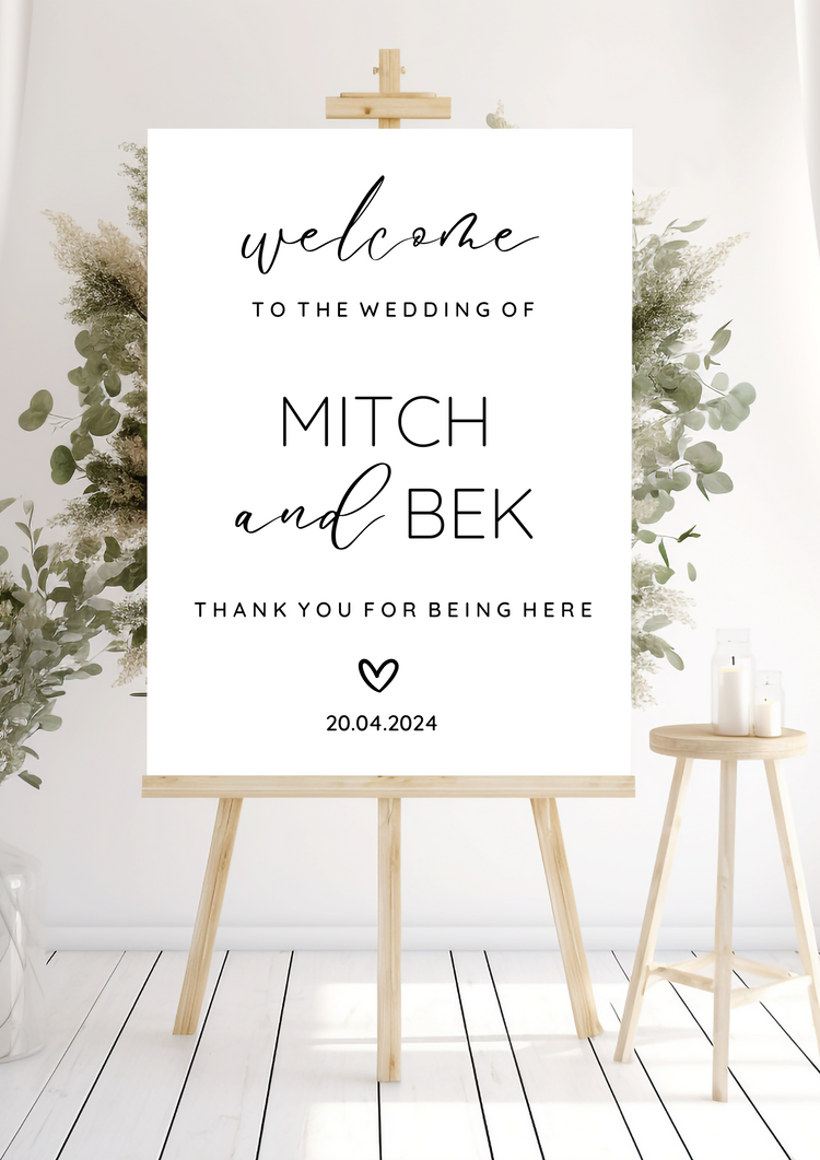 Welcome to the Wedding of - Wedding Sign